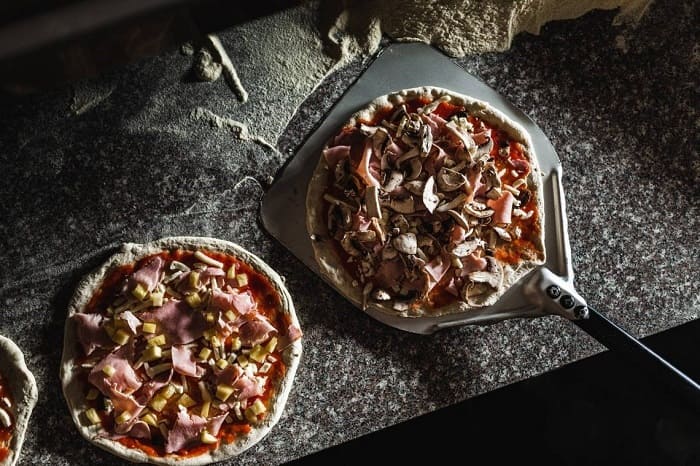 detalles en las pizzas