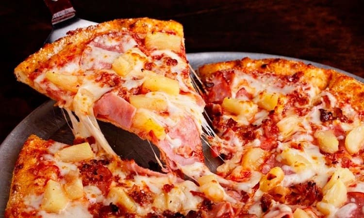 el menu en pizzerias