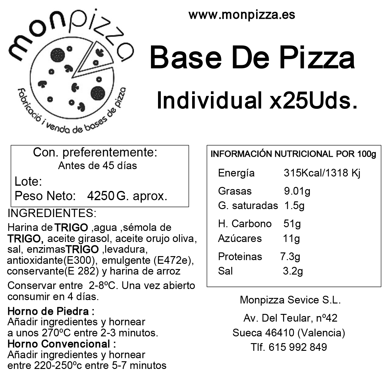 Base Pizza Individual - Imagen 4